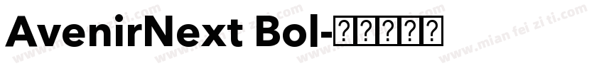 AvenirNext Bol字体转换